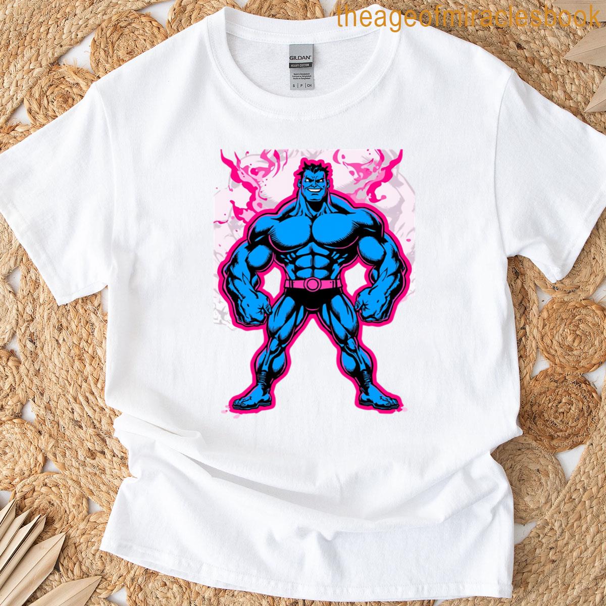 Blue Body Builder T-shirt