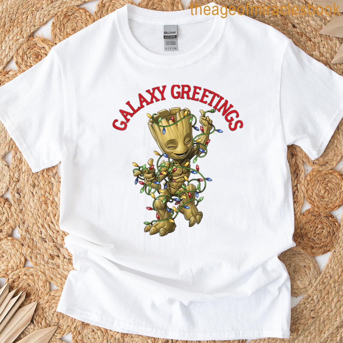 Christmas Galaxy Greetings T-shirt