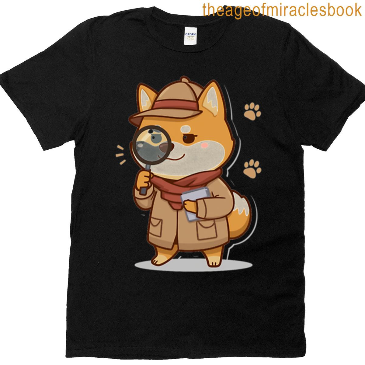 Detective Shiba Case Solved T-shirt