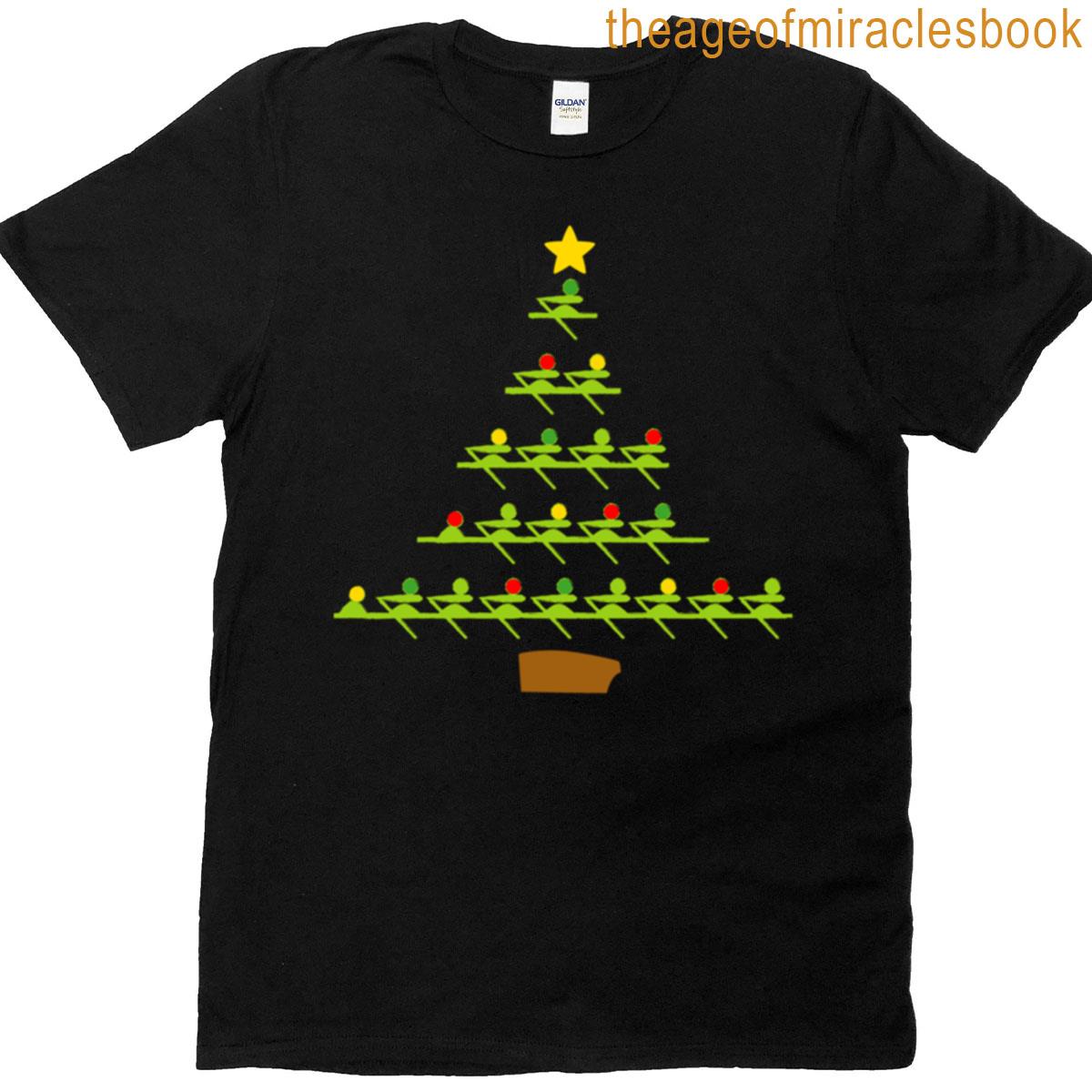 Rowing Holiday Tree T-shirt