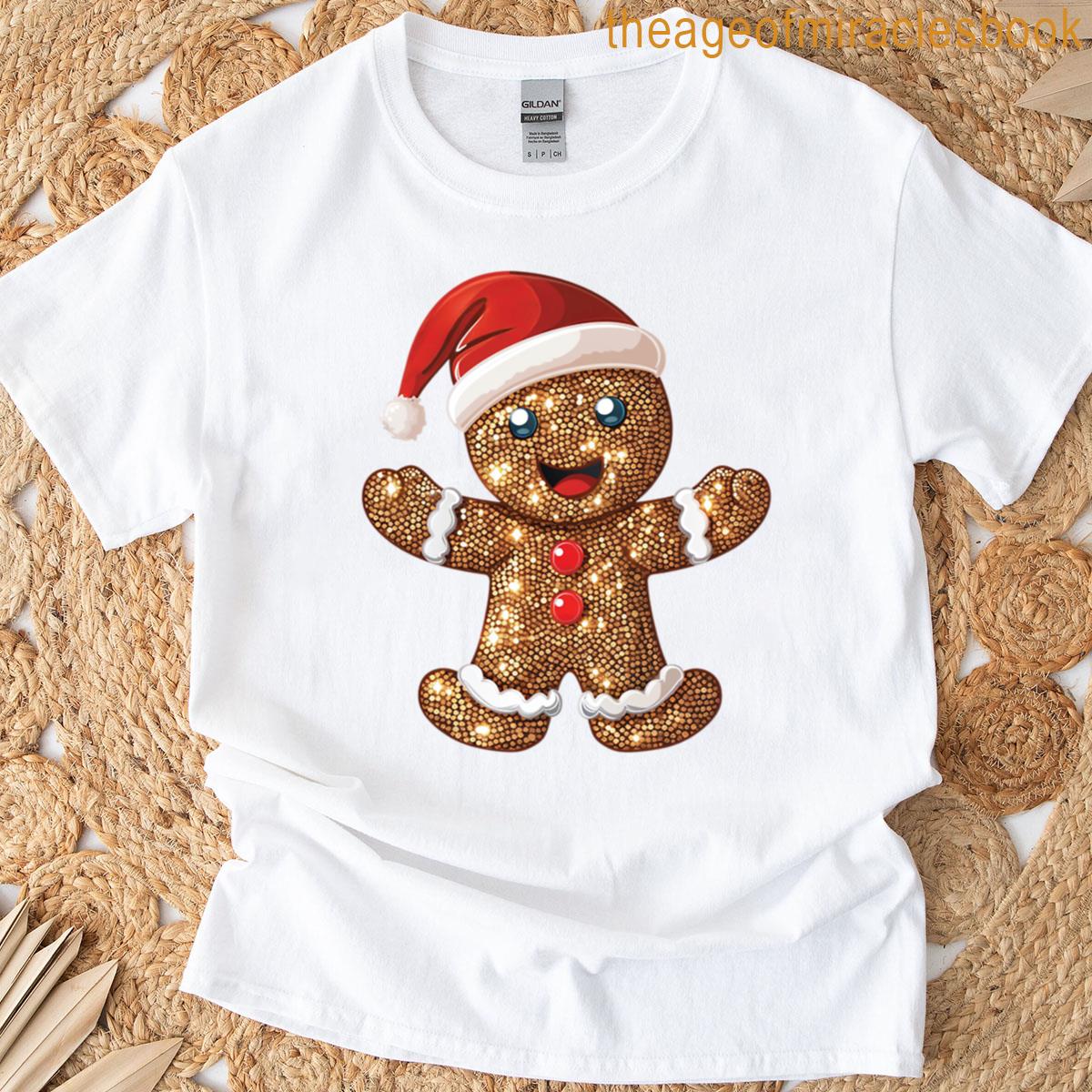 Sequin Gingerbread Man T-shirt