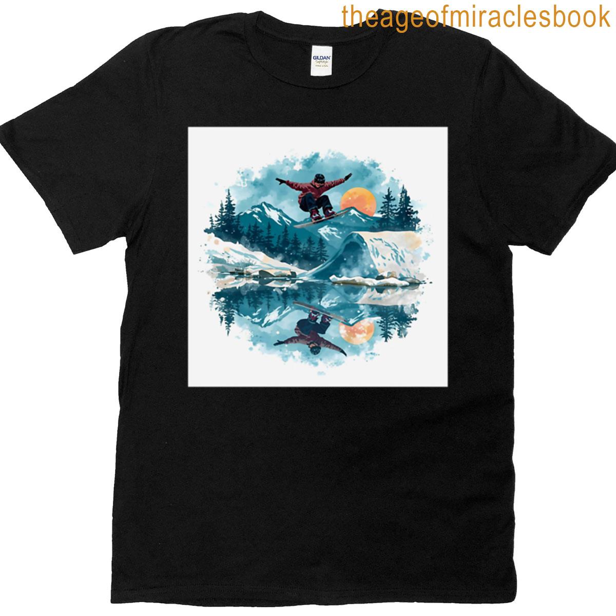 Snowboard Waterscape Oversized T-shirt