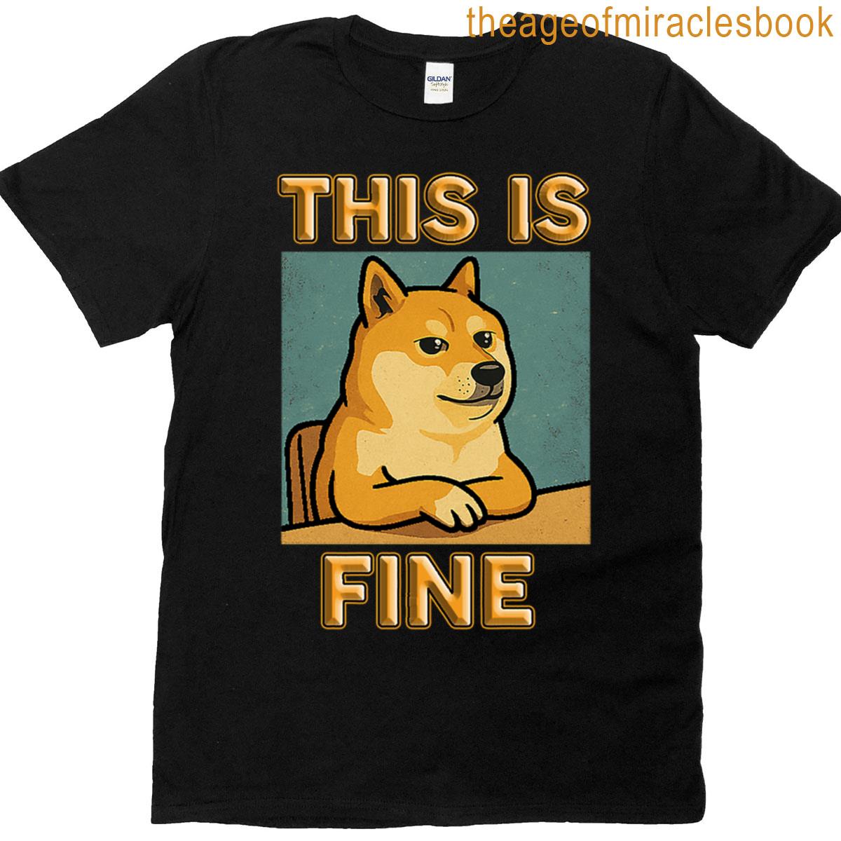 This Is Fine Oversized T-shirt