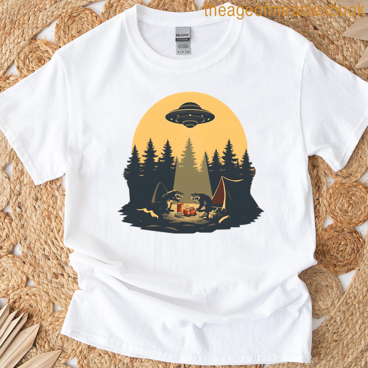 Ufo Racoon Obeservation T-shirt