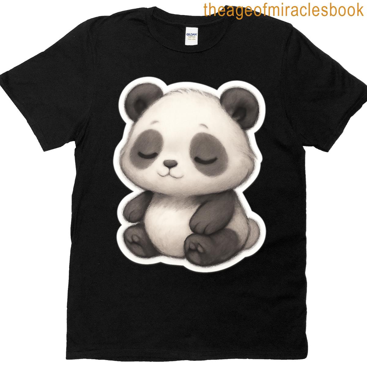 Cute Dreamy Panda Stickers T-shirt