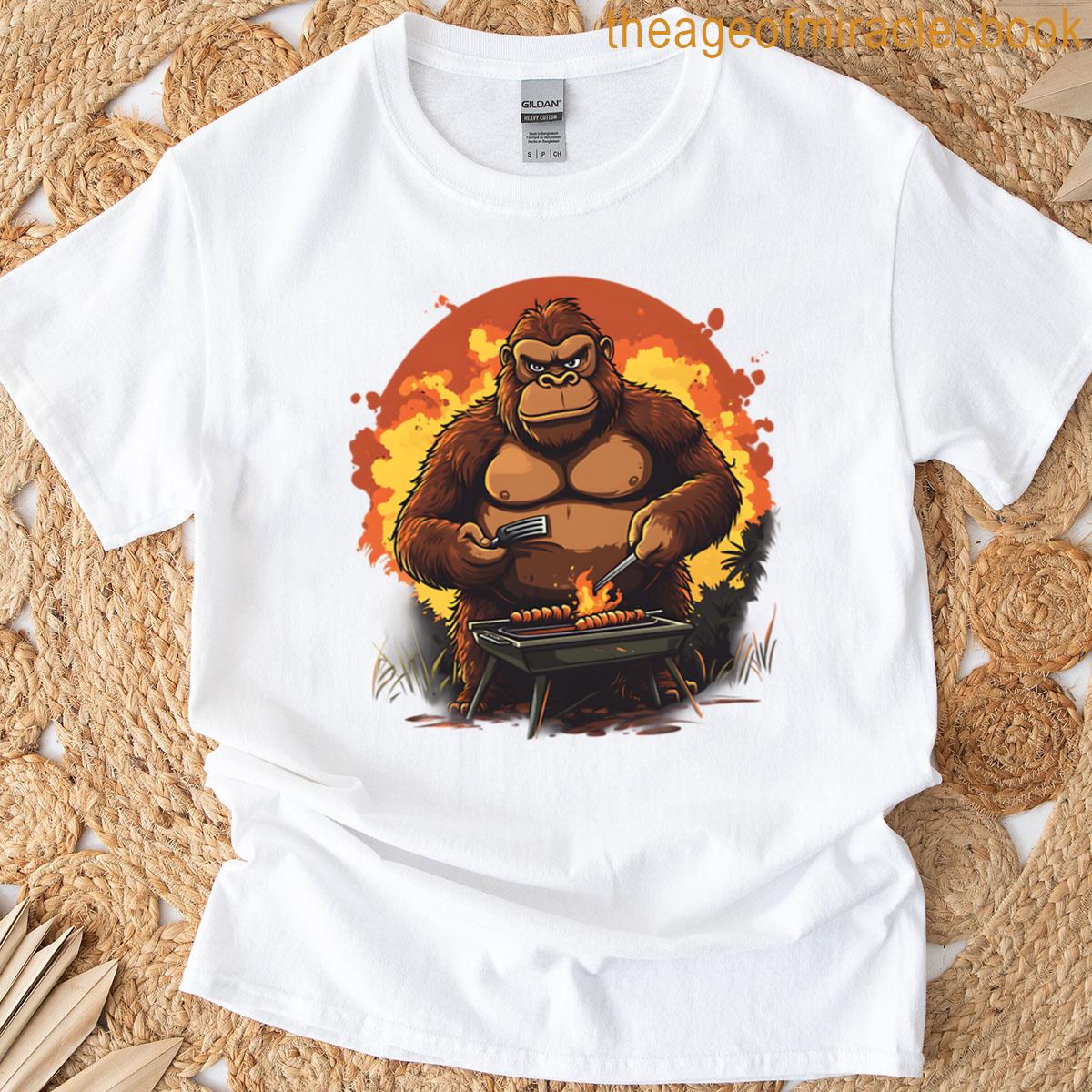 Gorilla Barbecuing T-shirt