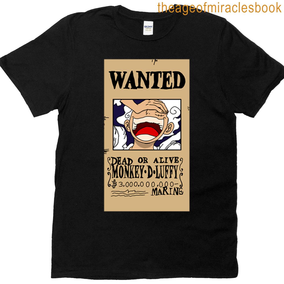 Luffy Wanted Poster One Piece T-shirt