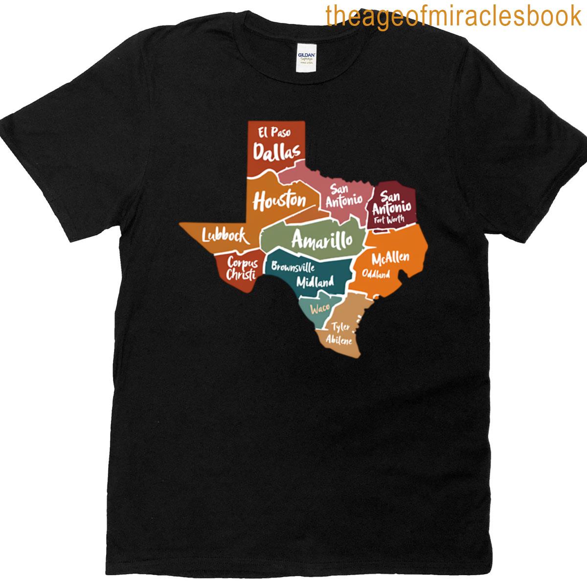 Retro Texas Map T-shirt