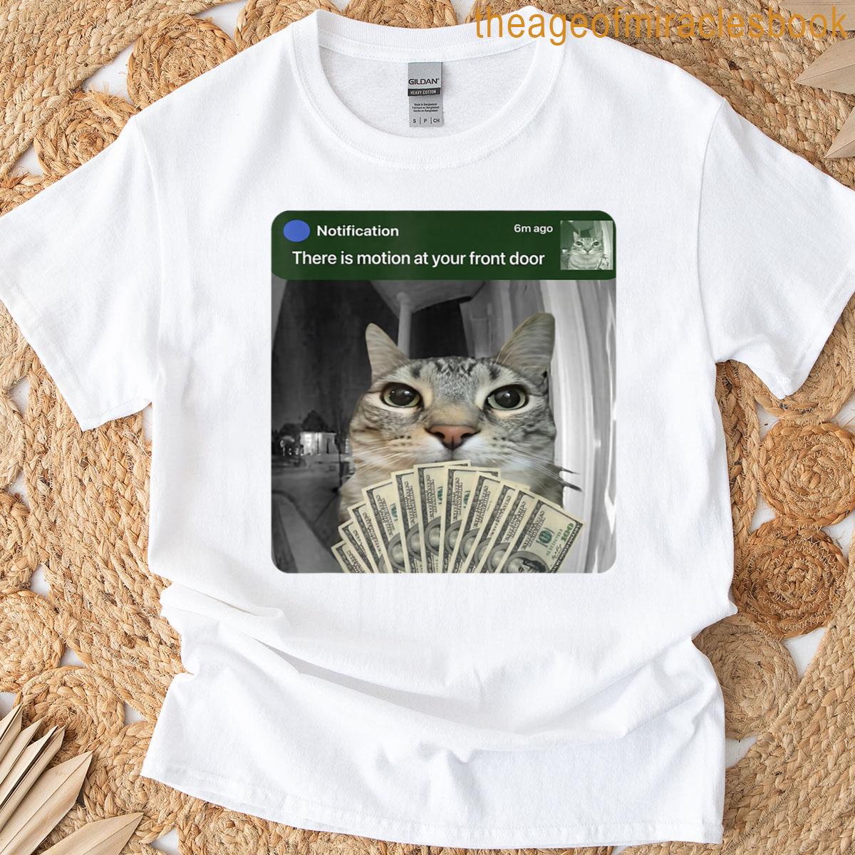 Ring Cat With Motion Meme T-shirt