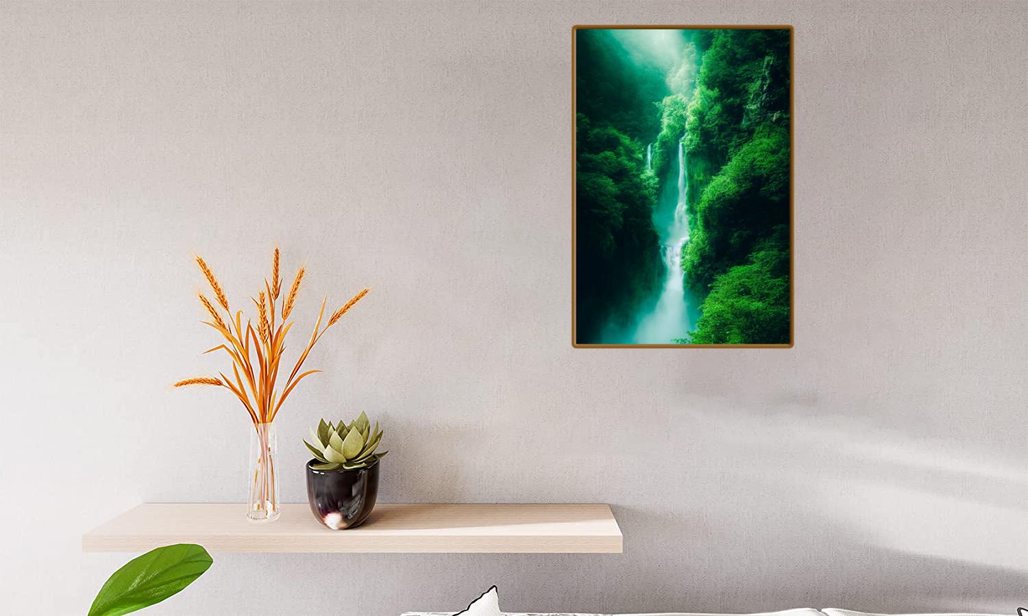 Alternative view of Beautiful Rainforest Waterfall Canvas Print Canvas, Poster