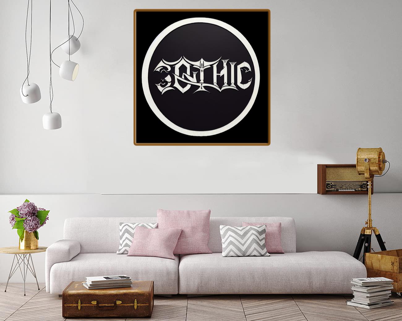 Gothic Lettering Canvas Print Canvas, Poster