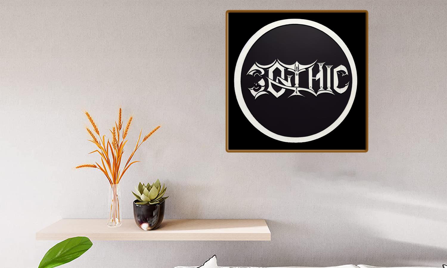 Alternative view of Gothic Lettering Canvas Print Canvas, Poster