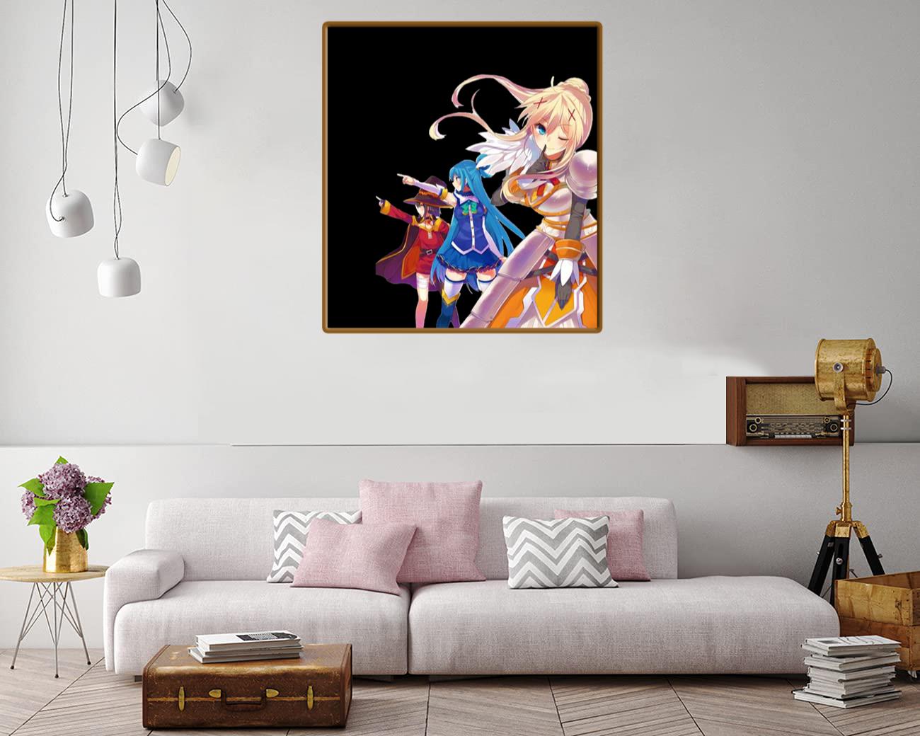 Konosuba Aqua Darkness Megumin Canvas Print Canvas, Poster