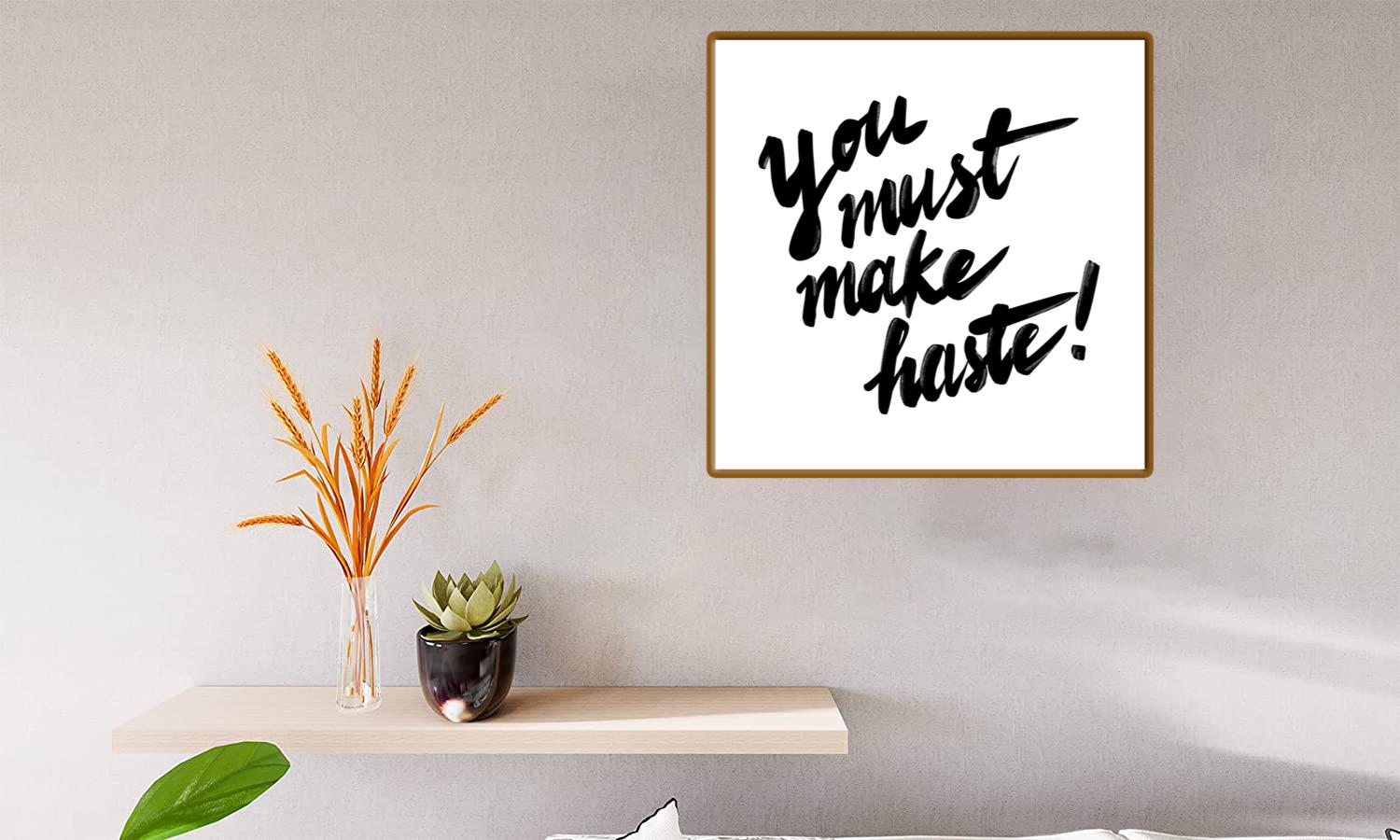 Alternative view of Make Haste! Canvas Print Canvas, Poster