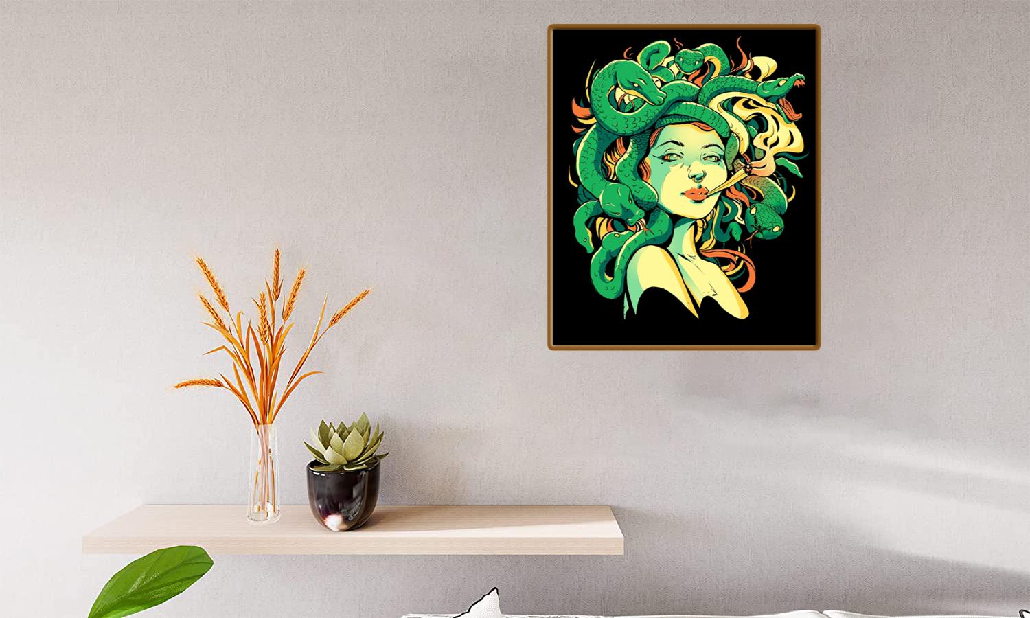 Alternative view of Medusa Smoking Canvas Print Canvas, Poster