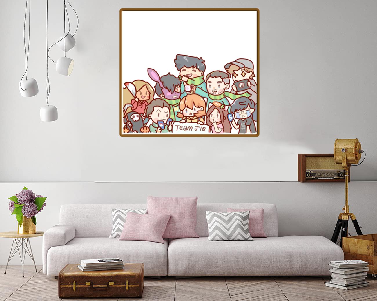 Rust Twitch Streamers Cute Chibi Team J10 Canvas Print Canvas, Poster