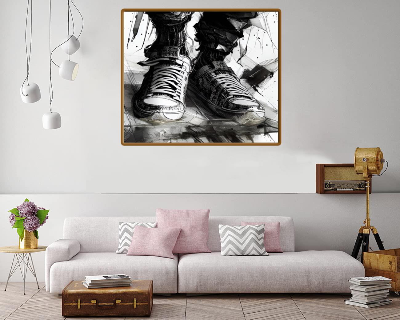 Sneakers Splashart Canvas Print Canvas, Poster