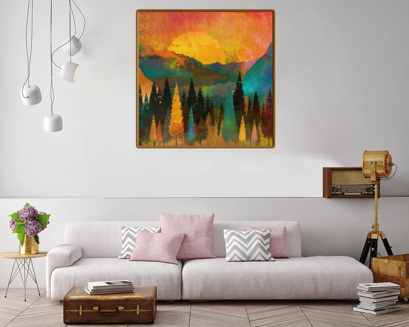 Sunset At Mt Hood Canvas Print Canvas, Poster