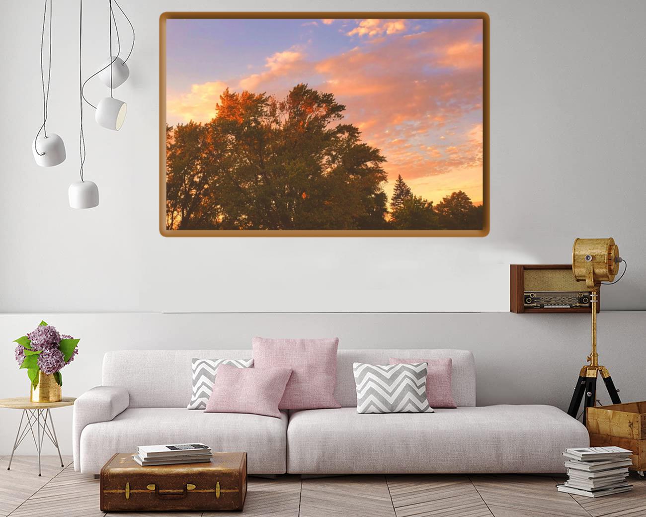 Autumn Sunset Canvas Print Canvas, Poster