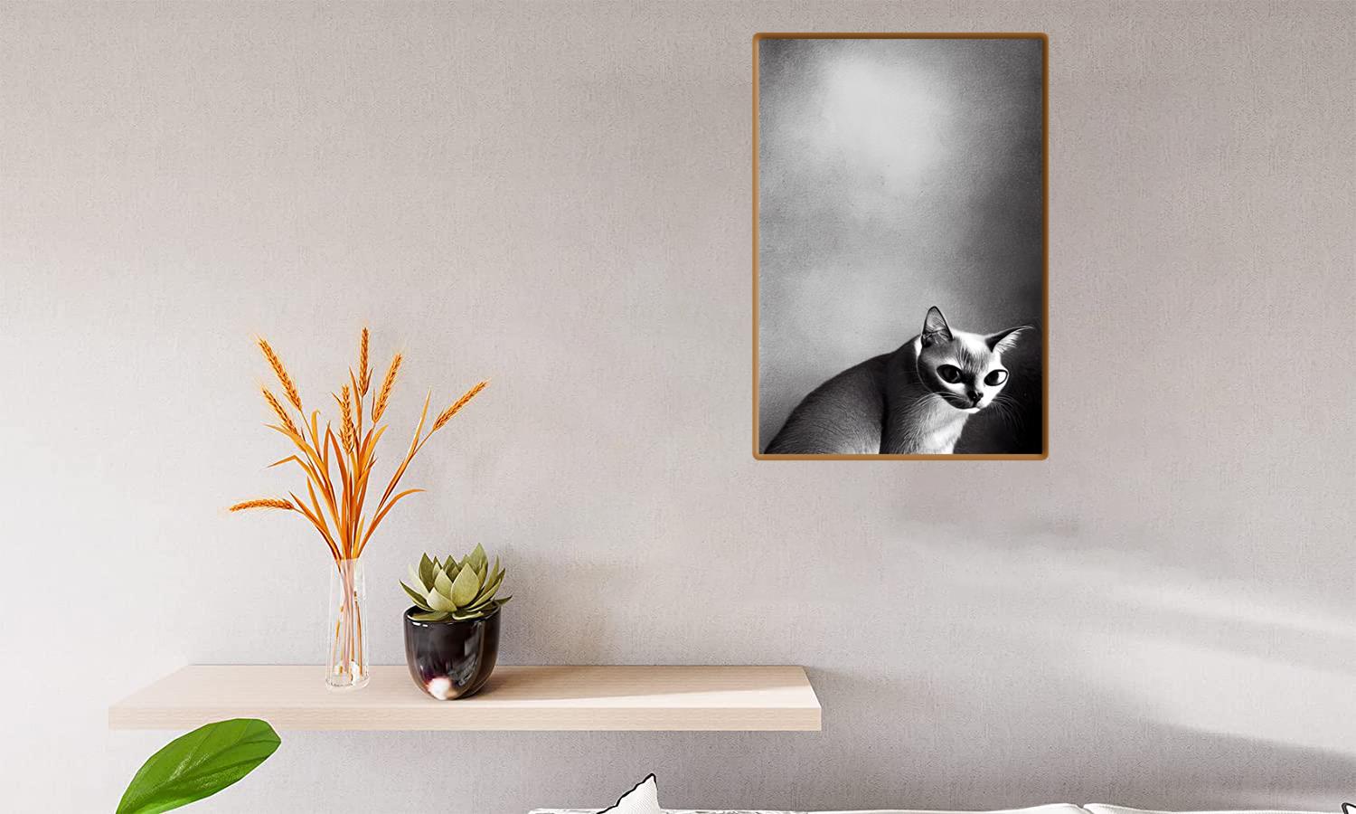 Alternative view of Dark Cat Canvas Print Canvas, Poster