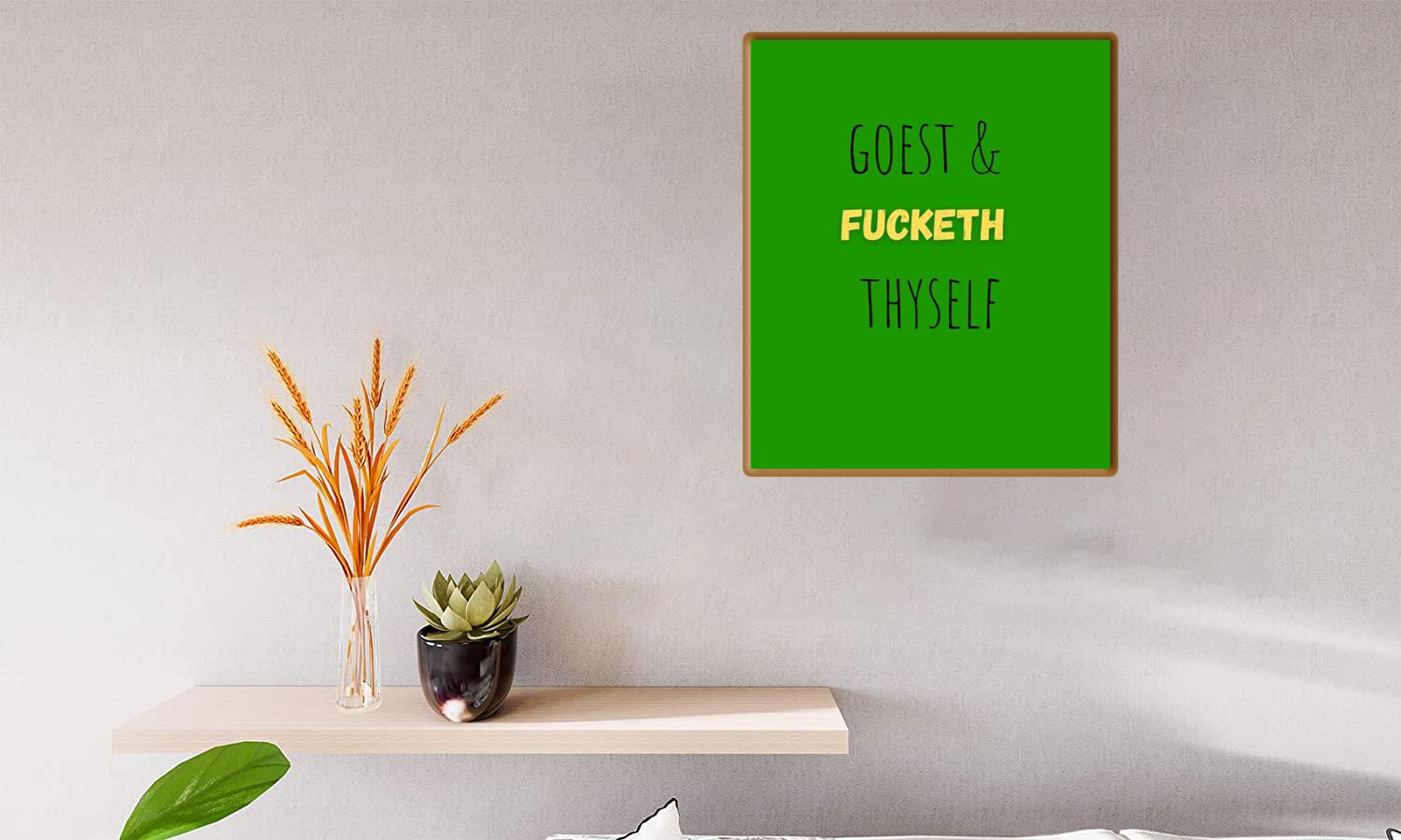 Alternative view of Goest & Fucketh Thyself Canvas Print Canvas, Poster