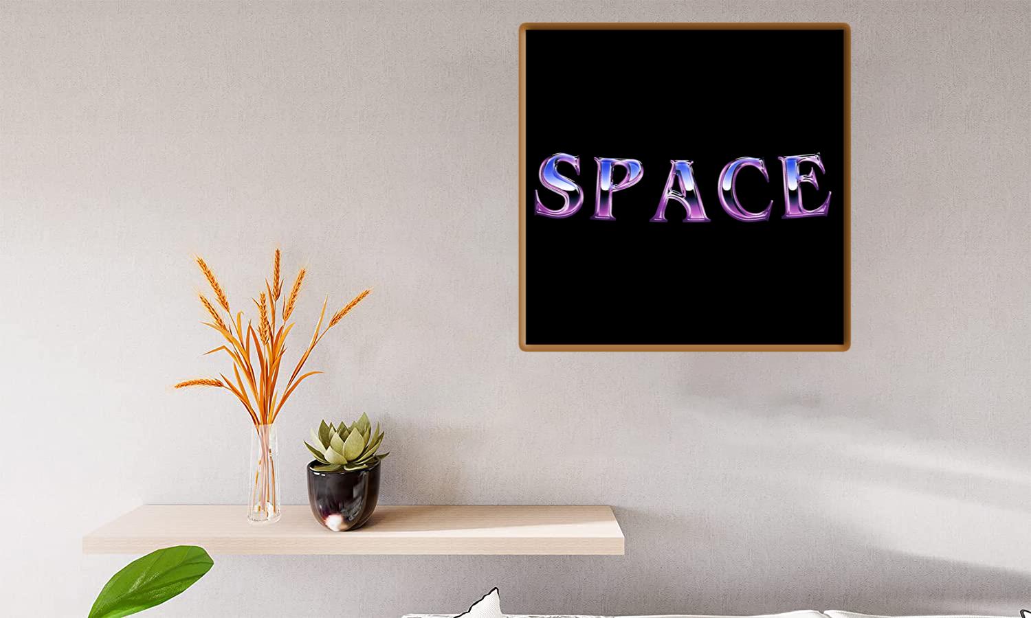 Alternative view of Space Chrome Effect Canvas Print Canvas, Poster