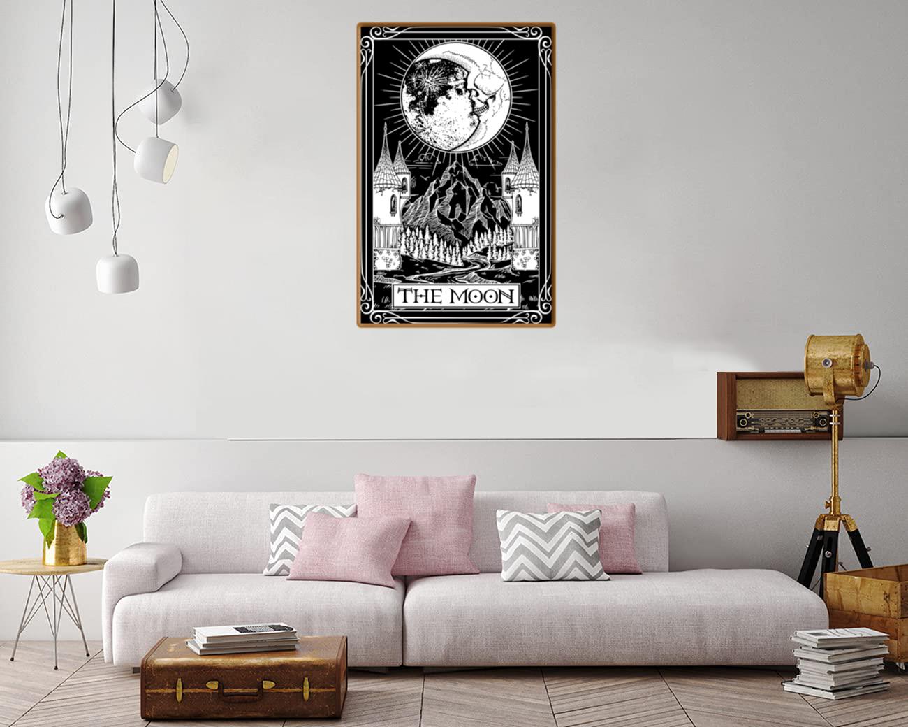 The Moon Tarot Canvas Print Canvas, Poster The Moon Tarot Canvas Print Canvas, Poster
