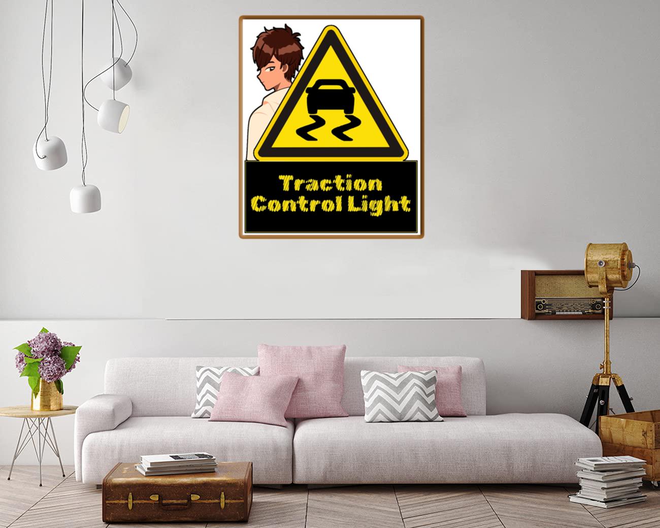 Traction Control Light Canvas Print Canvas, Poster