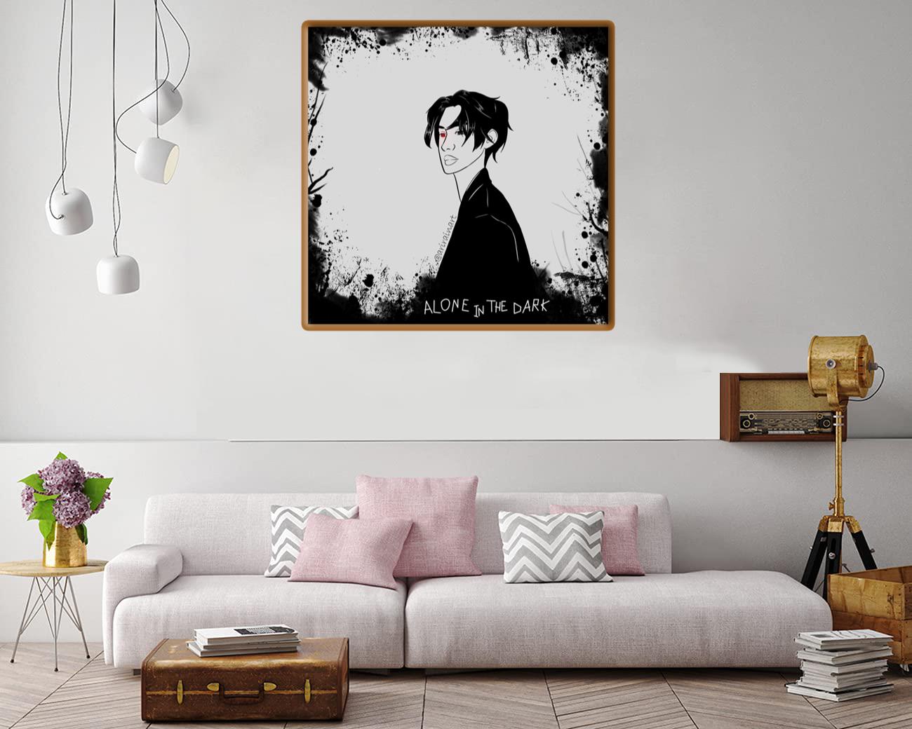 Alone In The Dark Canvas Print Canvas, Poster Alone In The Dark Canvas Print Canvas, Poster