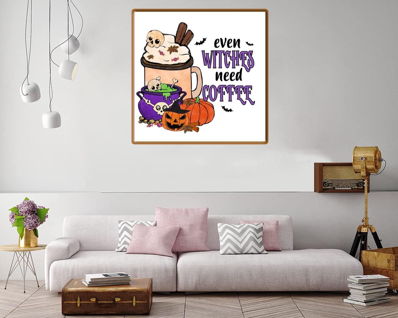 Even Witches Need Coffee Canvas Print Canvas, Poster Even Witches Need Coffee Canvas Print Canvas, Poster
