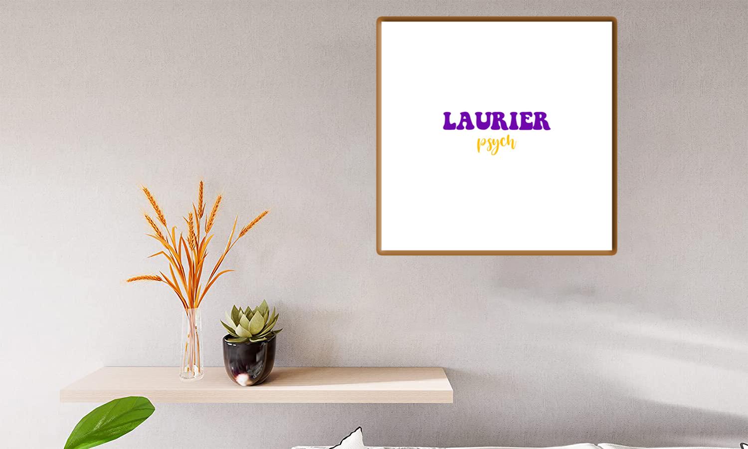 Alternative view of Laurier Psych Sticker Canvas Print Canvas, Poster