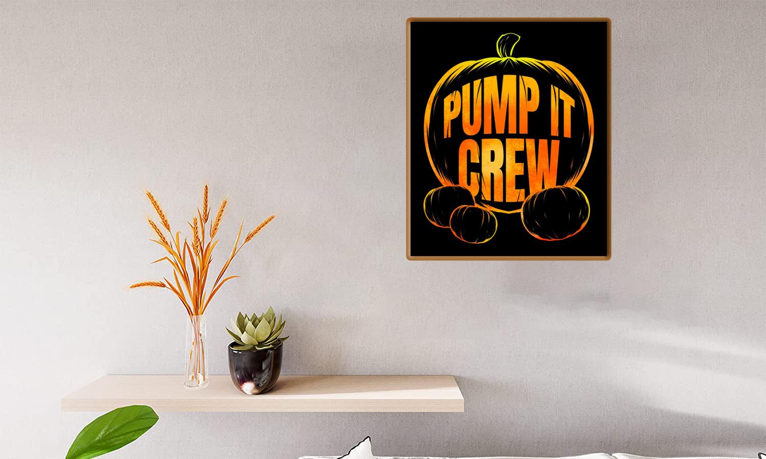 Alternative view of Pumpkin Pump It Crew Halloween Canvas Print Canvas, Poster