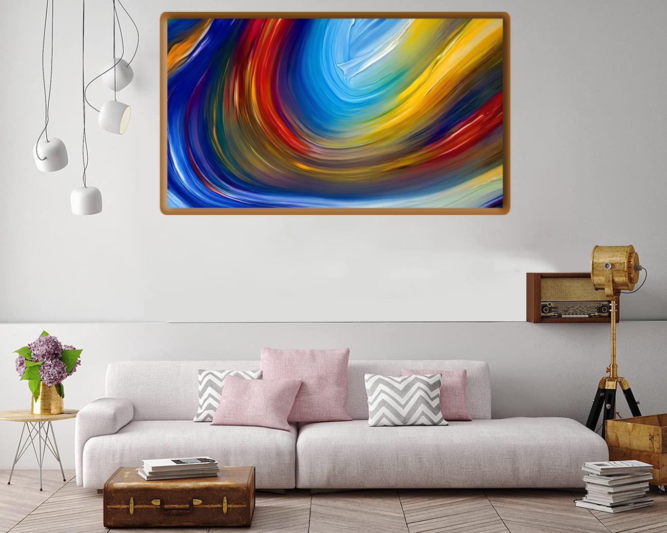 Rainbow Wave Canvas Print Canvas, Poster