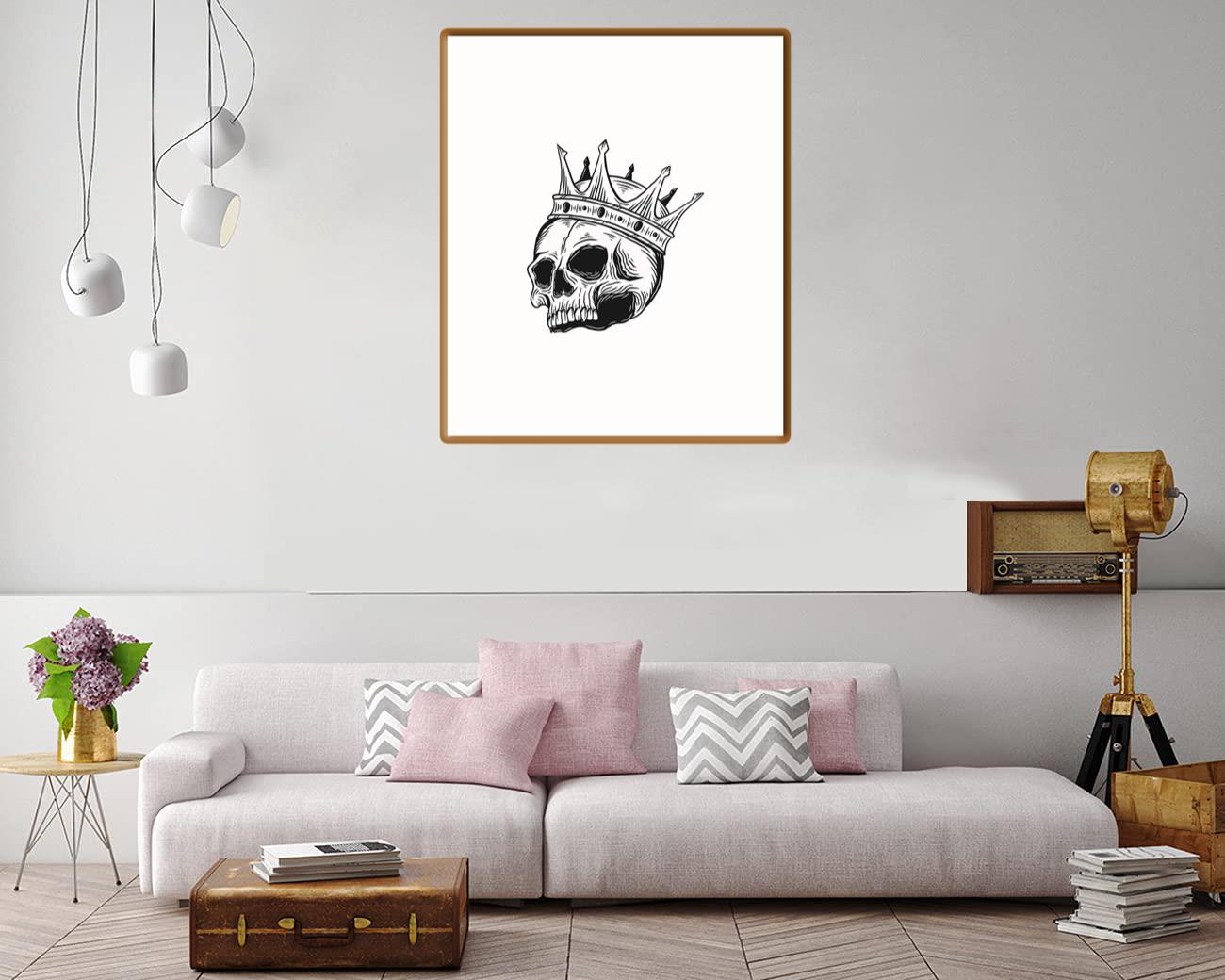 Skeleton King Canvas Print Canvas, Poster