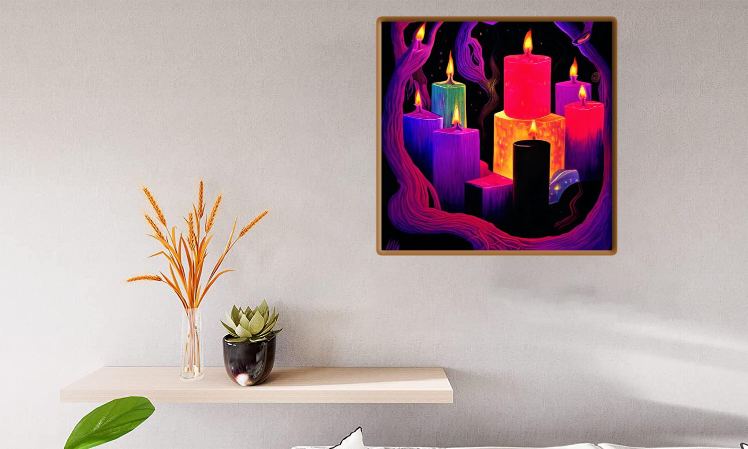 Alternative view of Spooky Witchy Candles Canvas Print Canvas, Poster