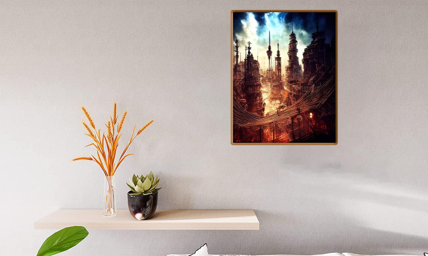 Alternative view of Steampunk Landscape 1 Canvas Print Canvas, Poster