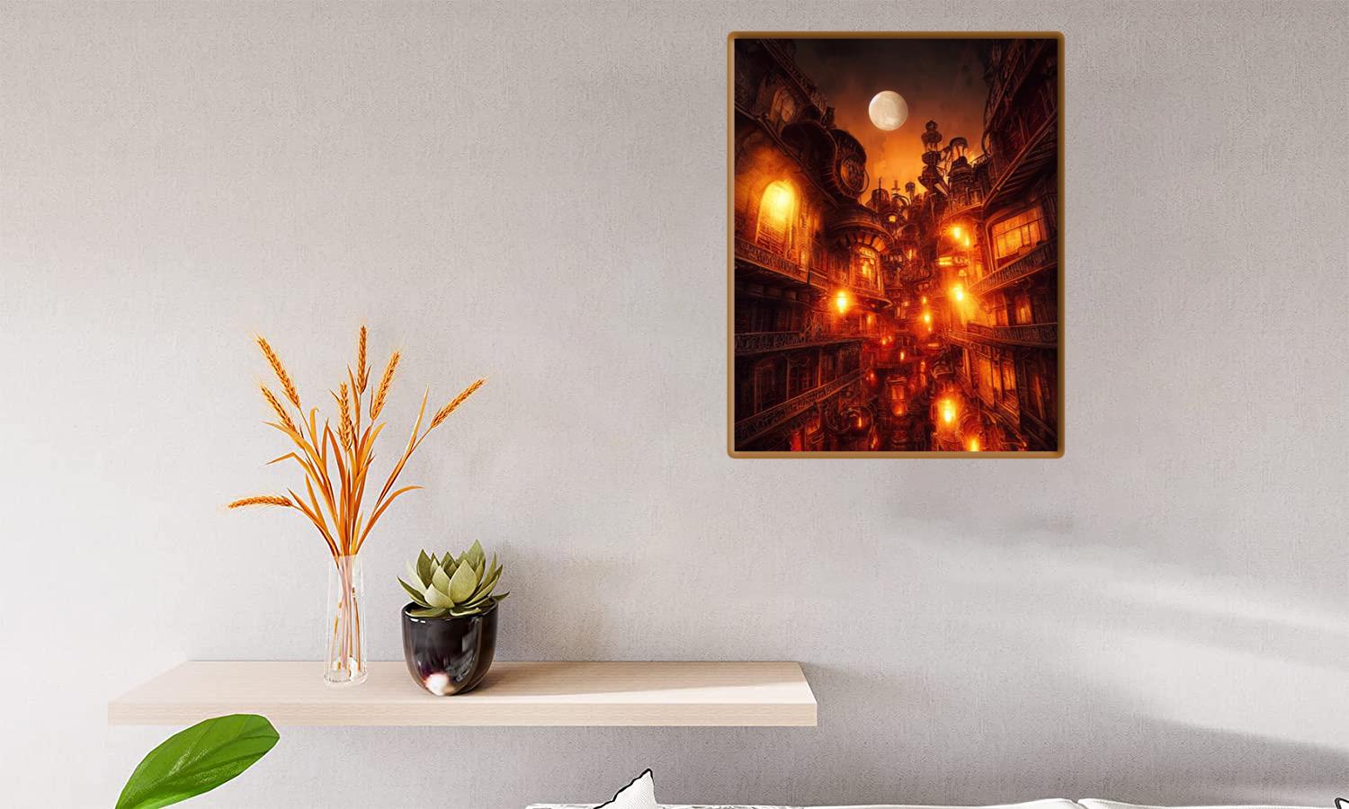 Alternative view of Steampunk Landscape 4 Canvas Print Canvas, Poster