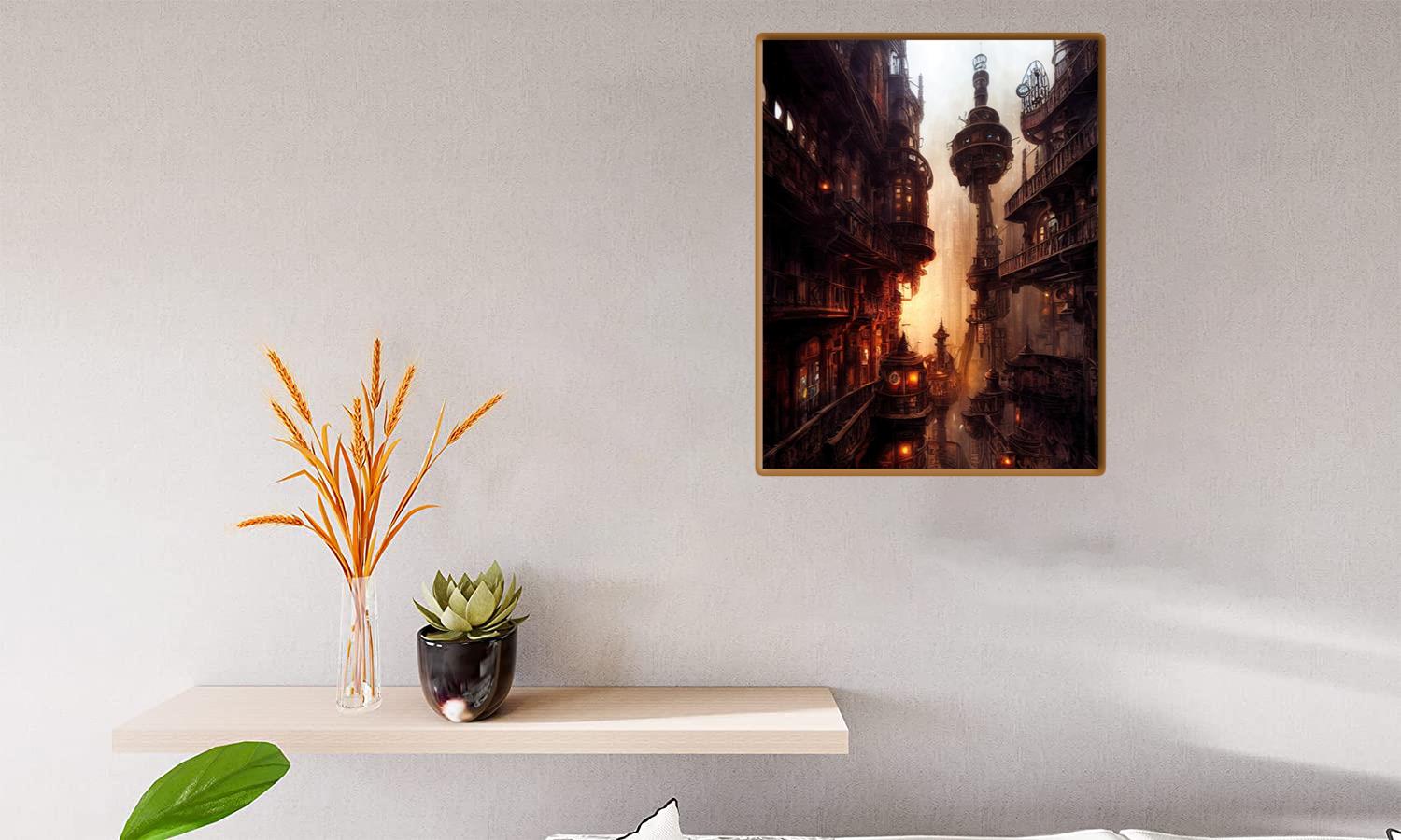 Alternative view of Steampunk Landscape 5 Canvas Print Canvas, Poster