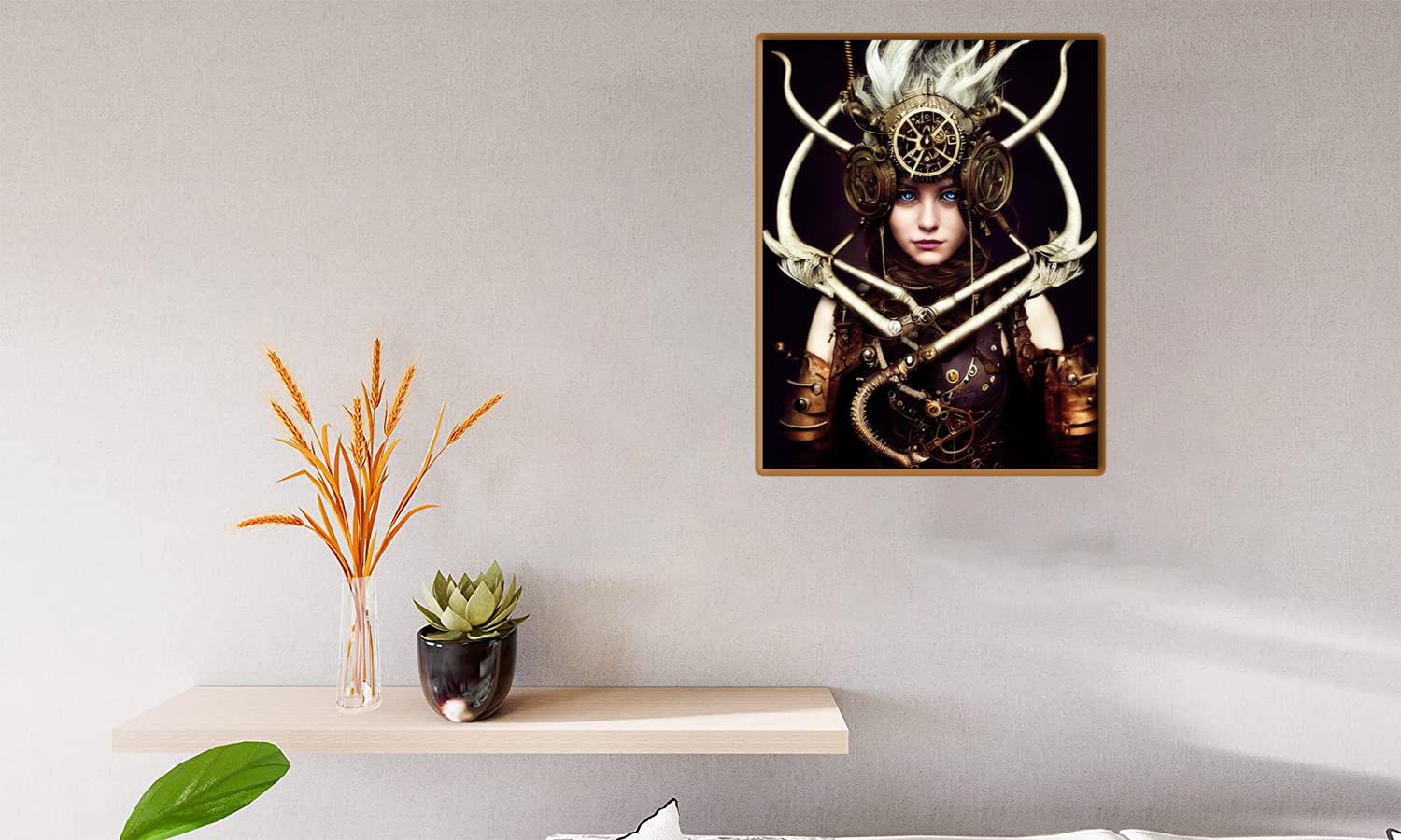Alternative view of Steampunk Portrait 2 Canvas Print Canvas, Poster