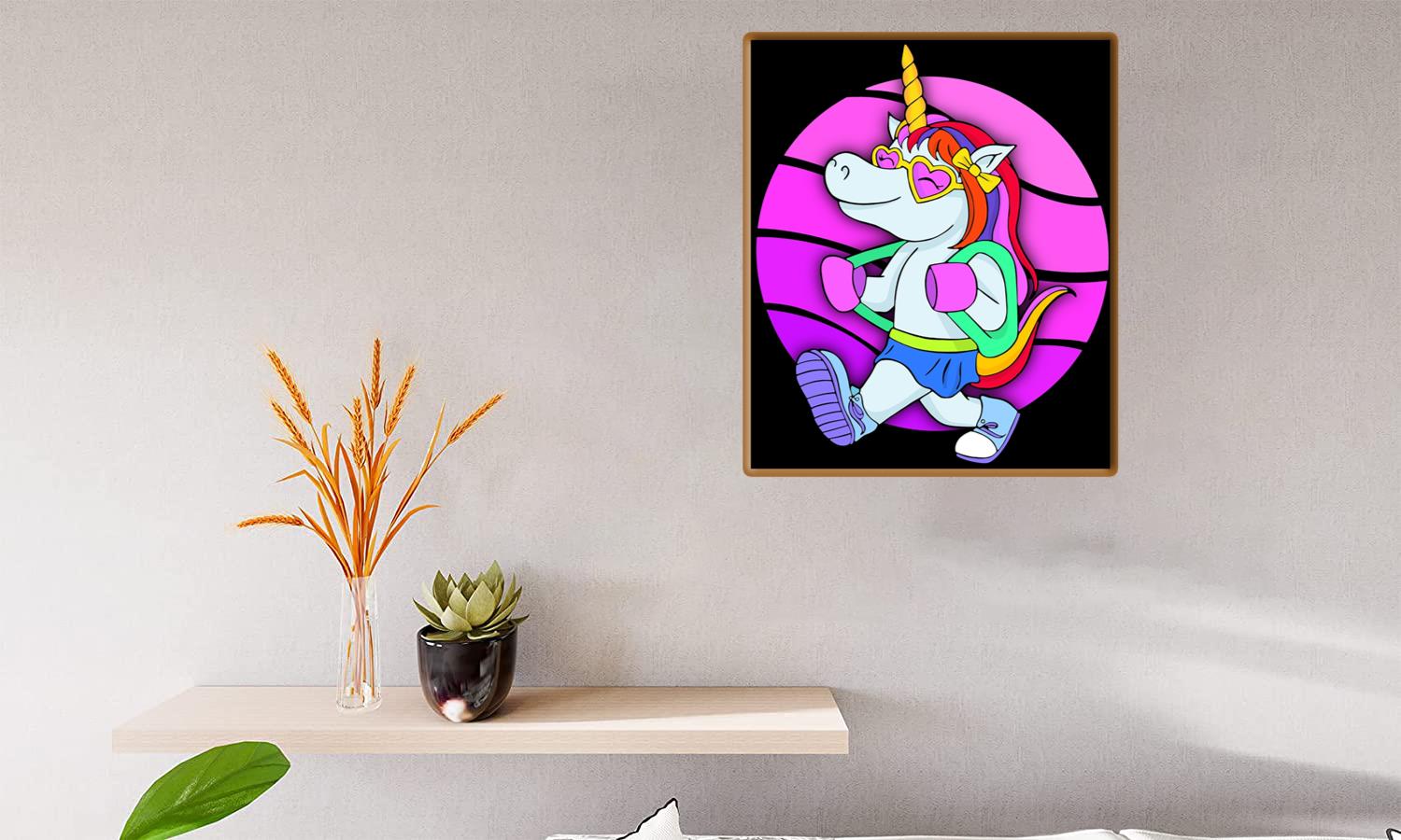 Alternative view of Unicorn Student Sticker Canvas Print Canvas, Poster