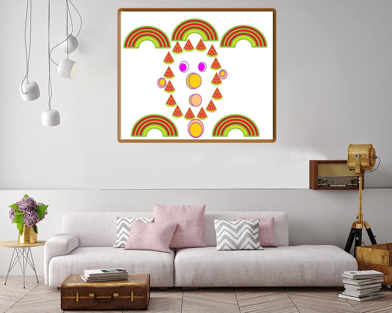 Watermelon Face Canvas Print Canvas, Poster