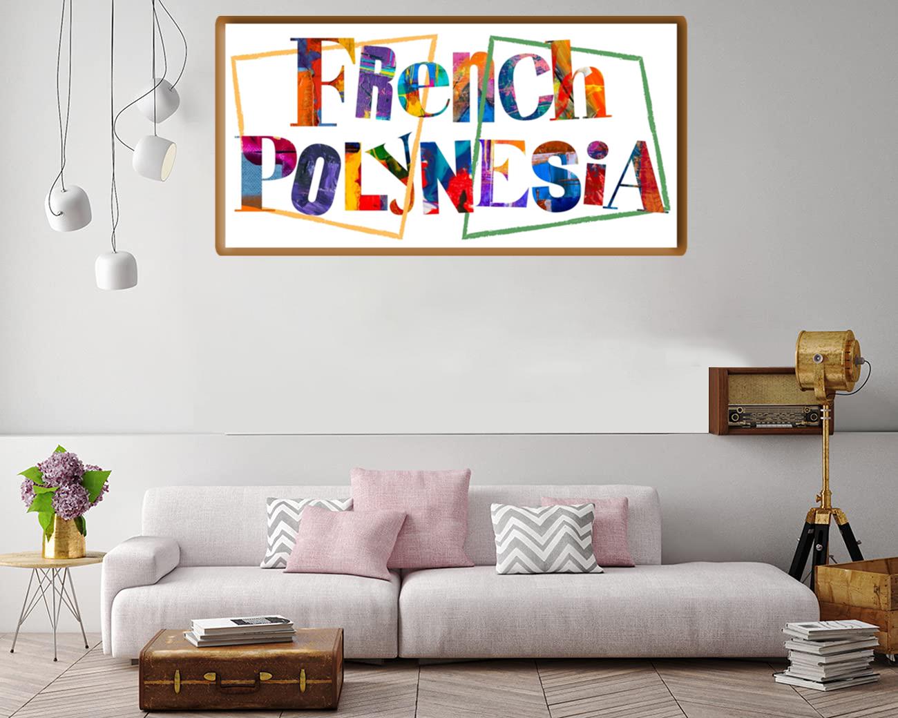 Abstract French Polynesia Canvas Print Canvas, Poster