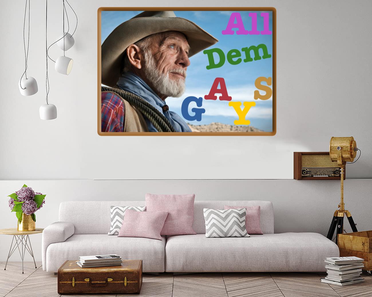 All Them Gays Canvas Print Canvas, Poster All Them Gays Canvas Print Canvas, Poster