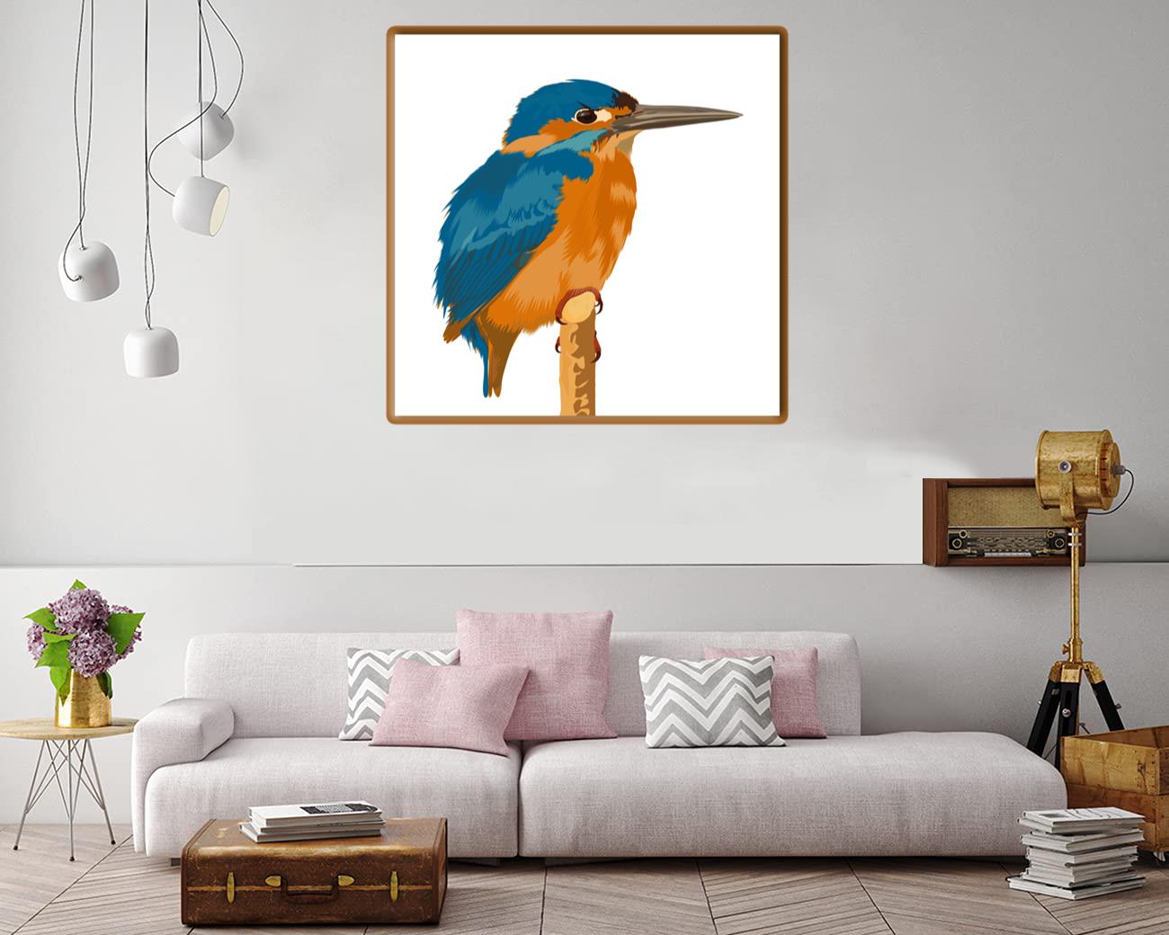 Belted Kingfisher Canvas Print Canvas, Poster