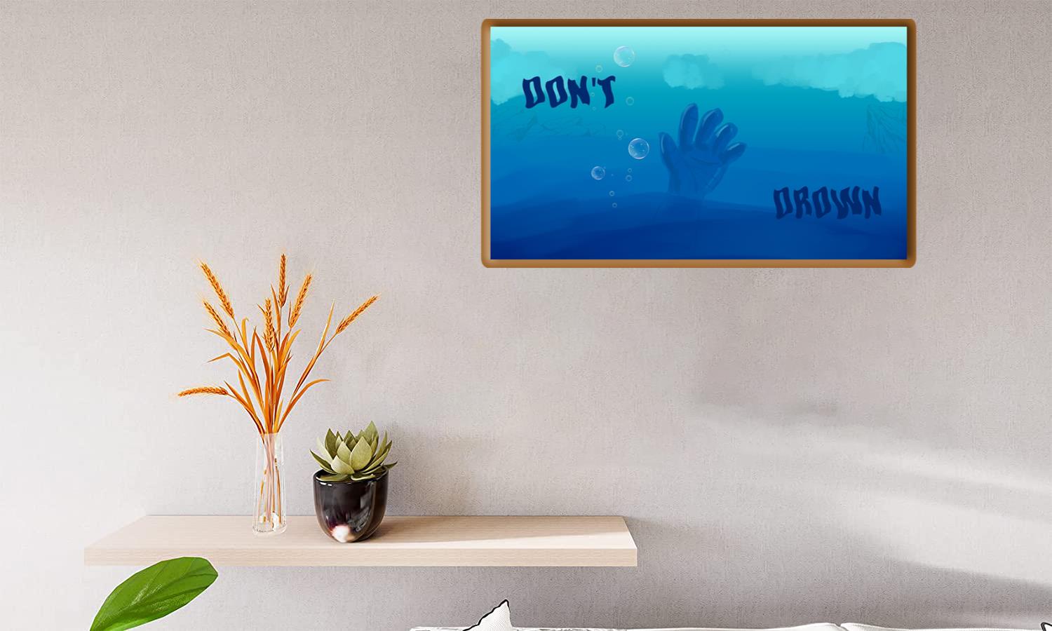 Alternative view of Don't Drown Painting Canvas Print Canvas, Poster