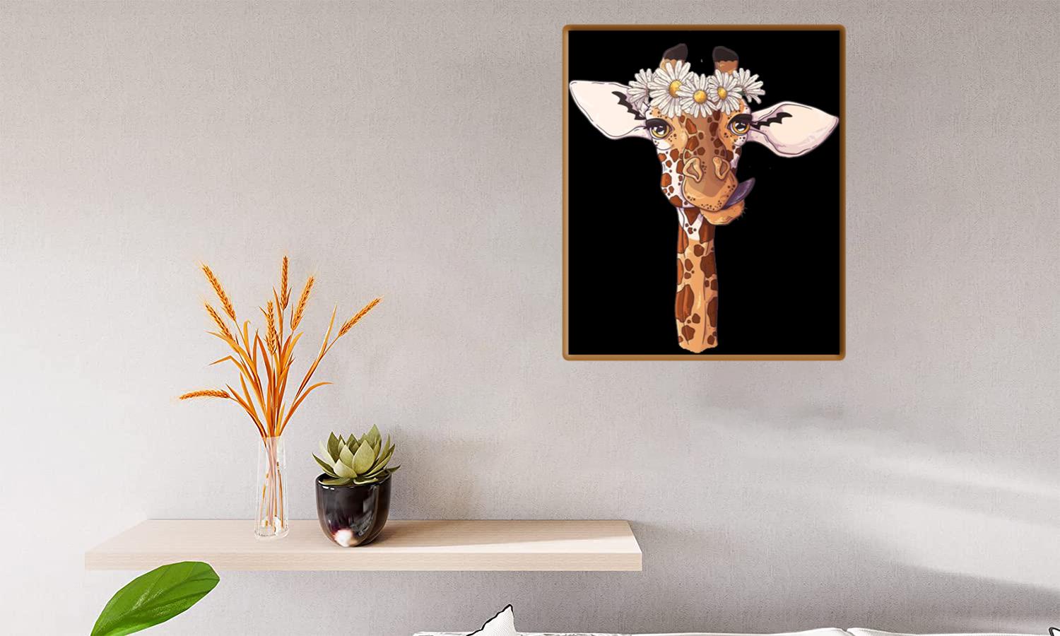 Alternative view of Funny Giraffe With Sunflower Canvas Print Canvas, Poster