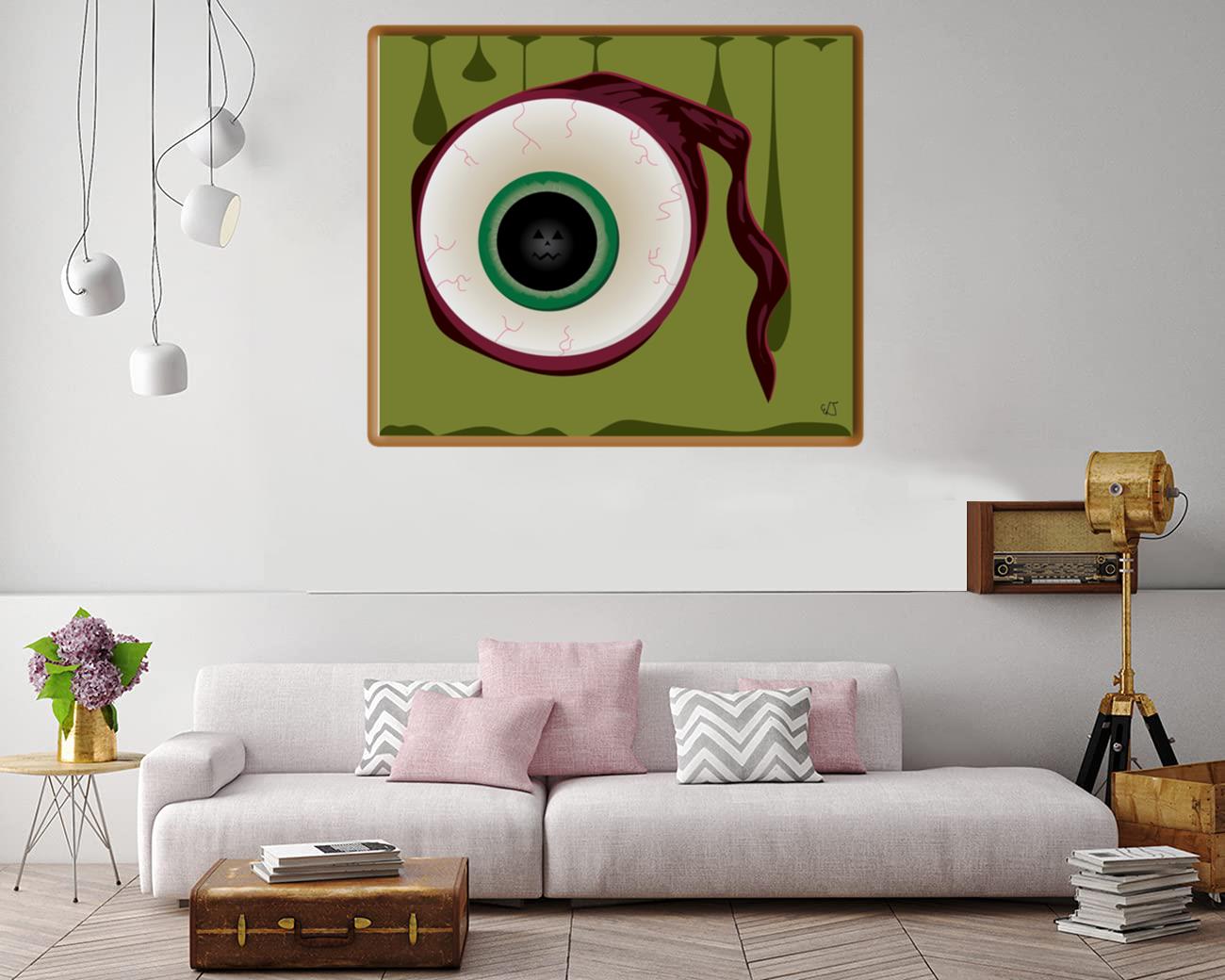 Halloween Eyeball Canvas Print Canvas, Poster Halloween Eyeball Canvas Print Canvas, Poster