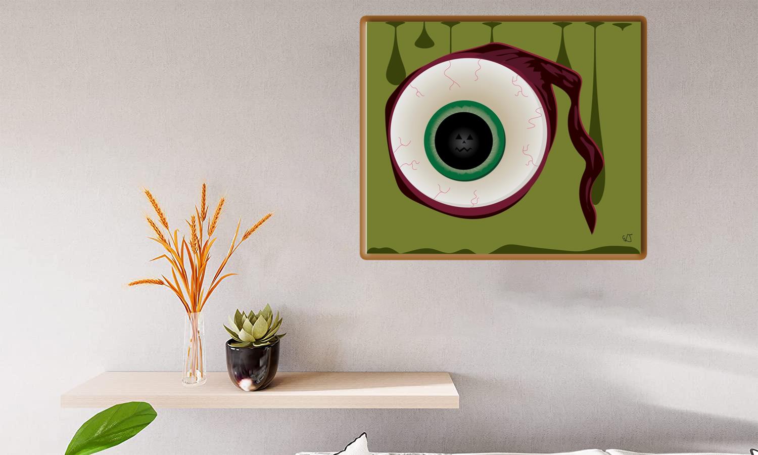 Alternative view of Halloween Eyeball Canvas Print Canvas, Poster
