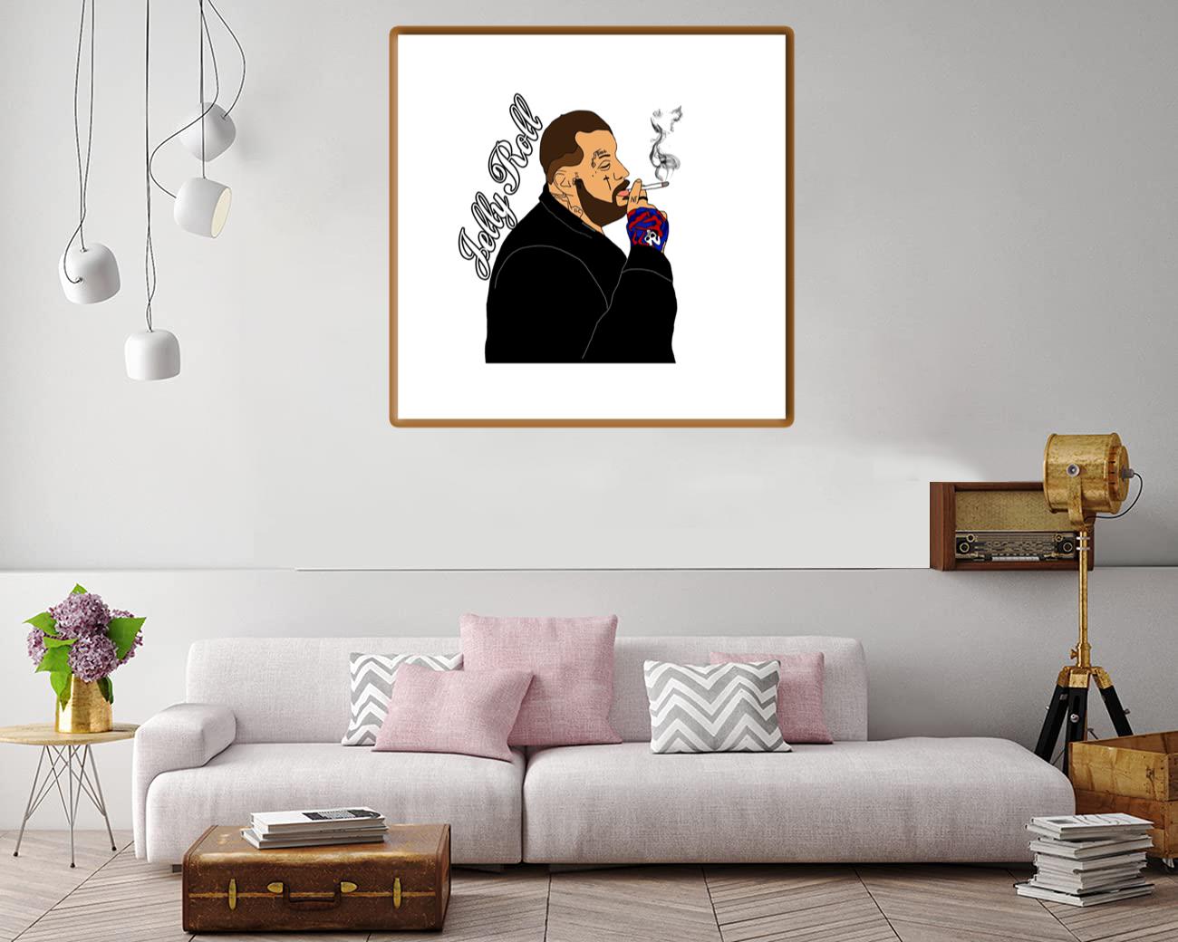 Jelly Smoking Canvas Print Canvas, Poster Jelly Smoking Canvas Print Canvas, Poster