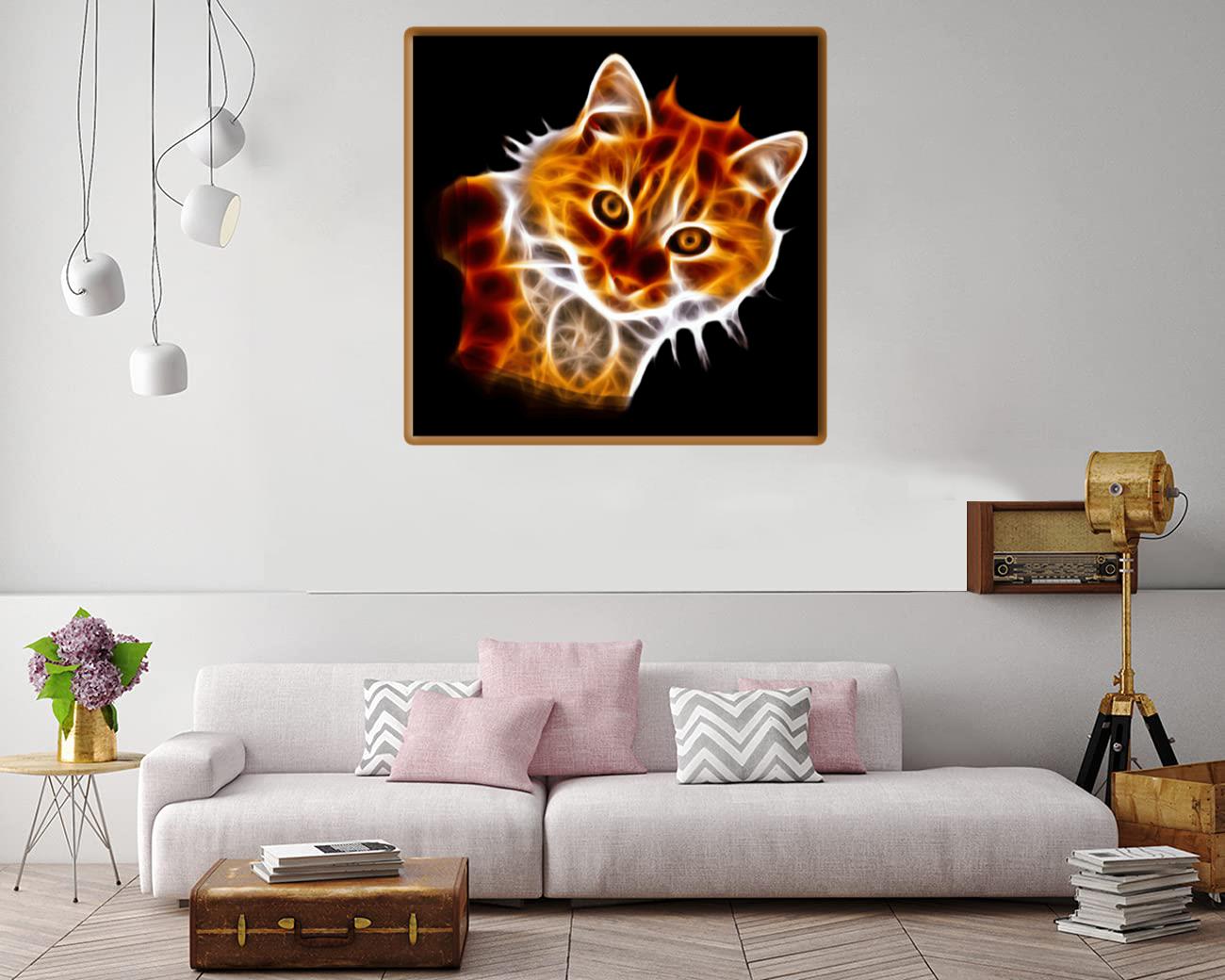 Plasma Cat 1 Canvas Print Canvas, Poster Plasma Cat 1 Canvas Print Canvas, Poster